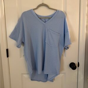 Altar’d State Alessia Ribbed Tunic Top